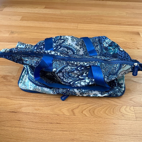 Chico's Packable Tote Blue Paisley - Picture 5 of 15